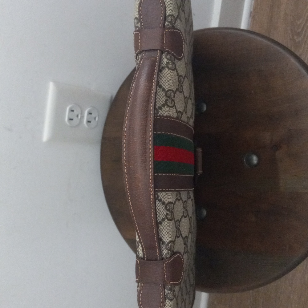 Authentic Vintage Gucci GG Monogram Supreme Sherry Web Ophidia Portfolio Laptop - Picture 7 of 11